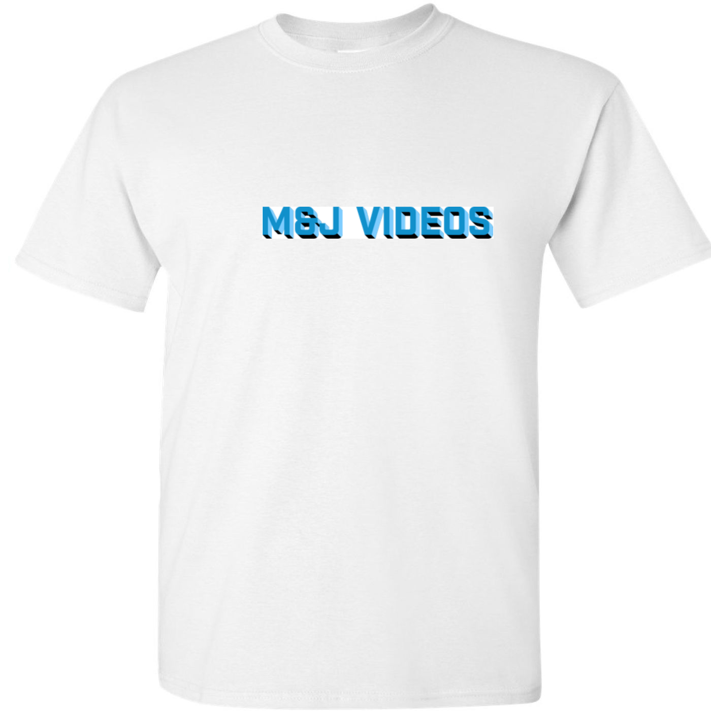 Blue on White Tee