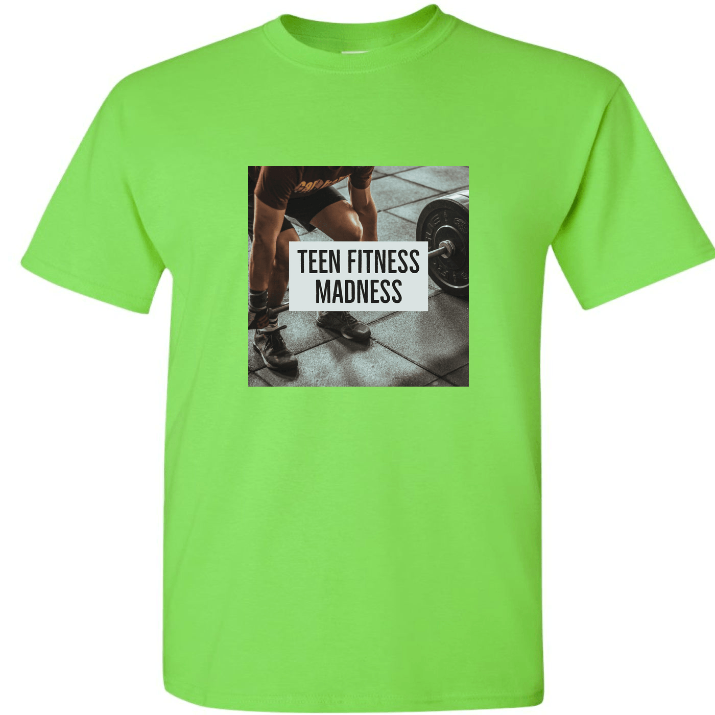 TeenFitnessMadness - Gym Tees - (green)