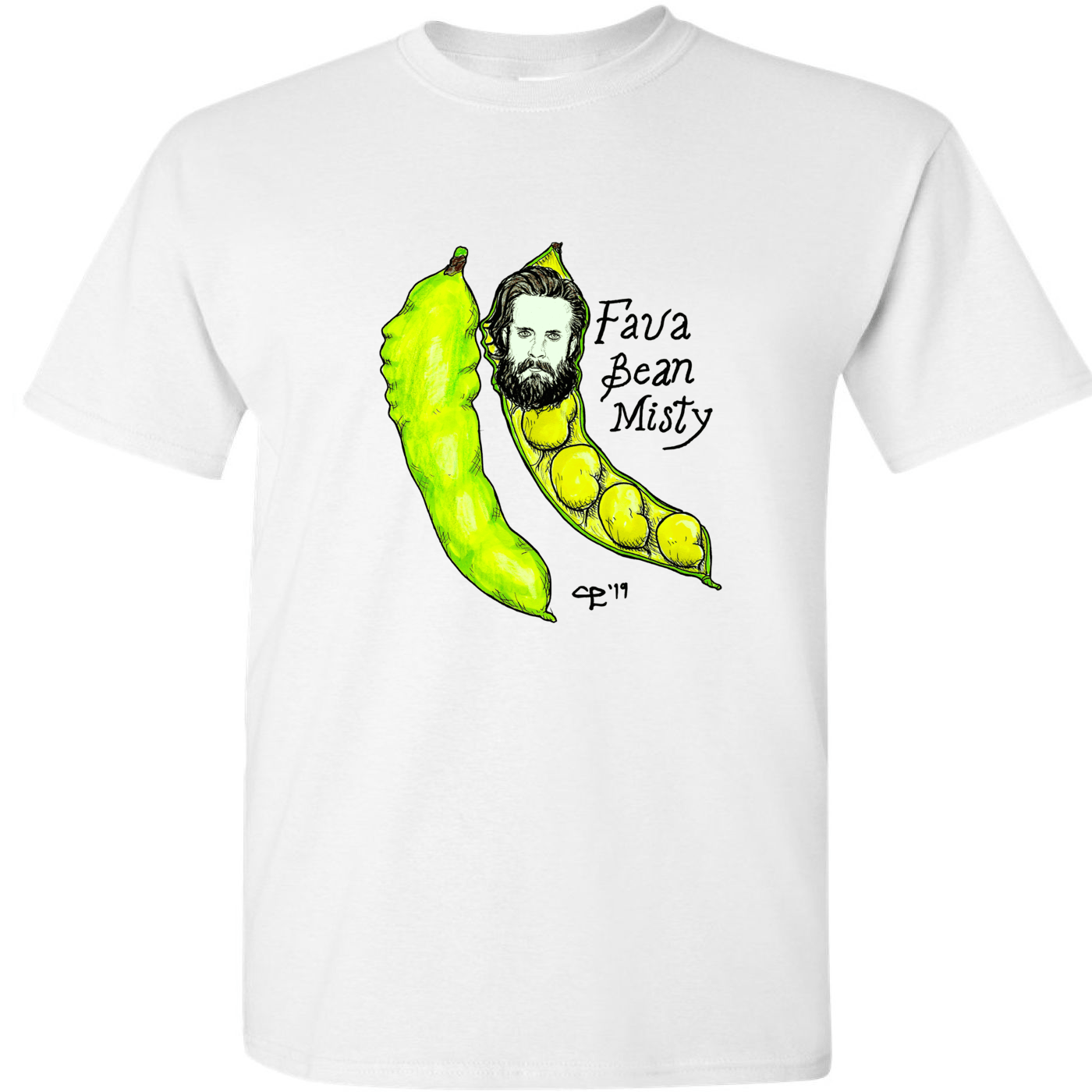 Fava Bean Misty (white)