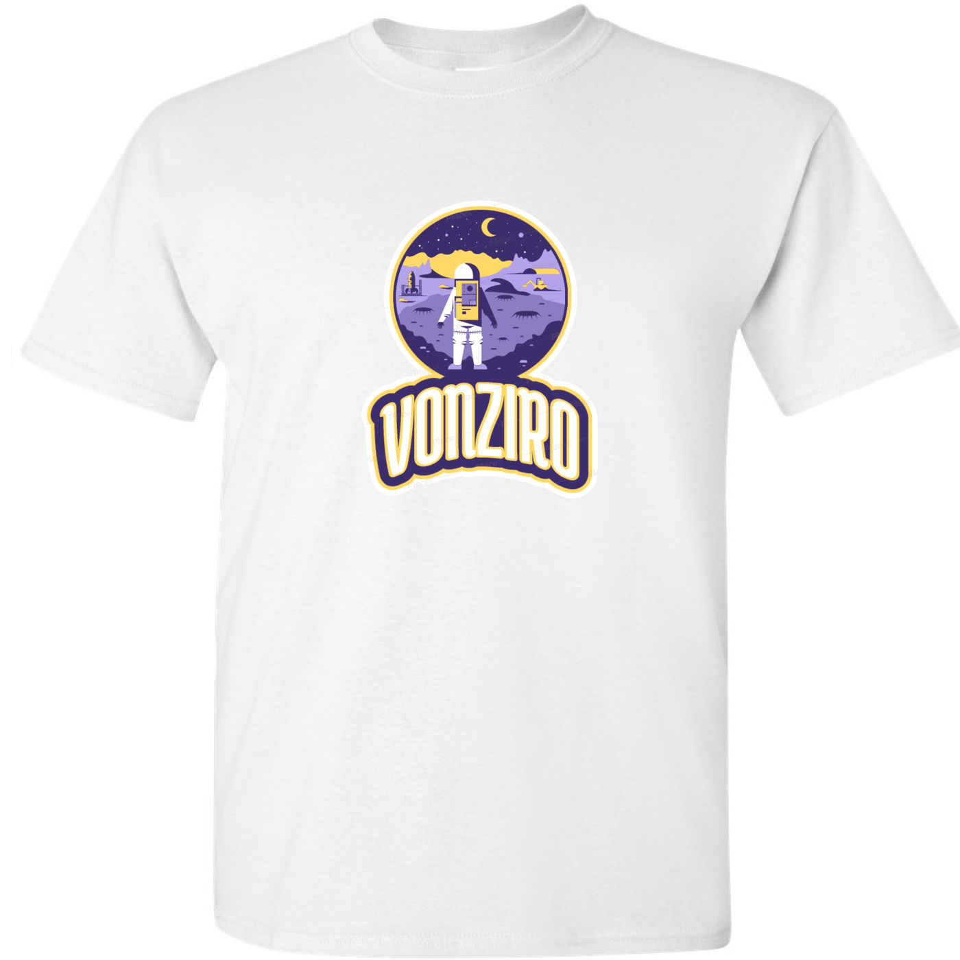White Vonziro Logo Tee