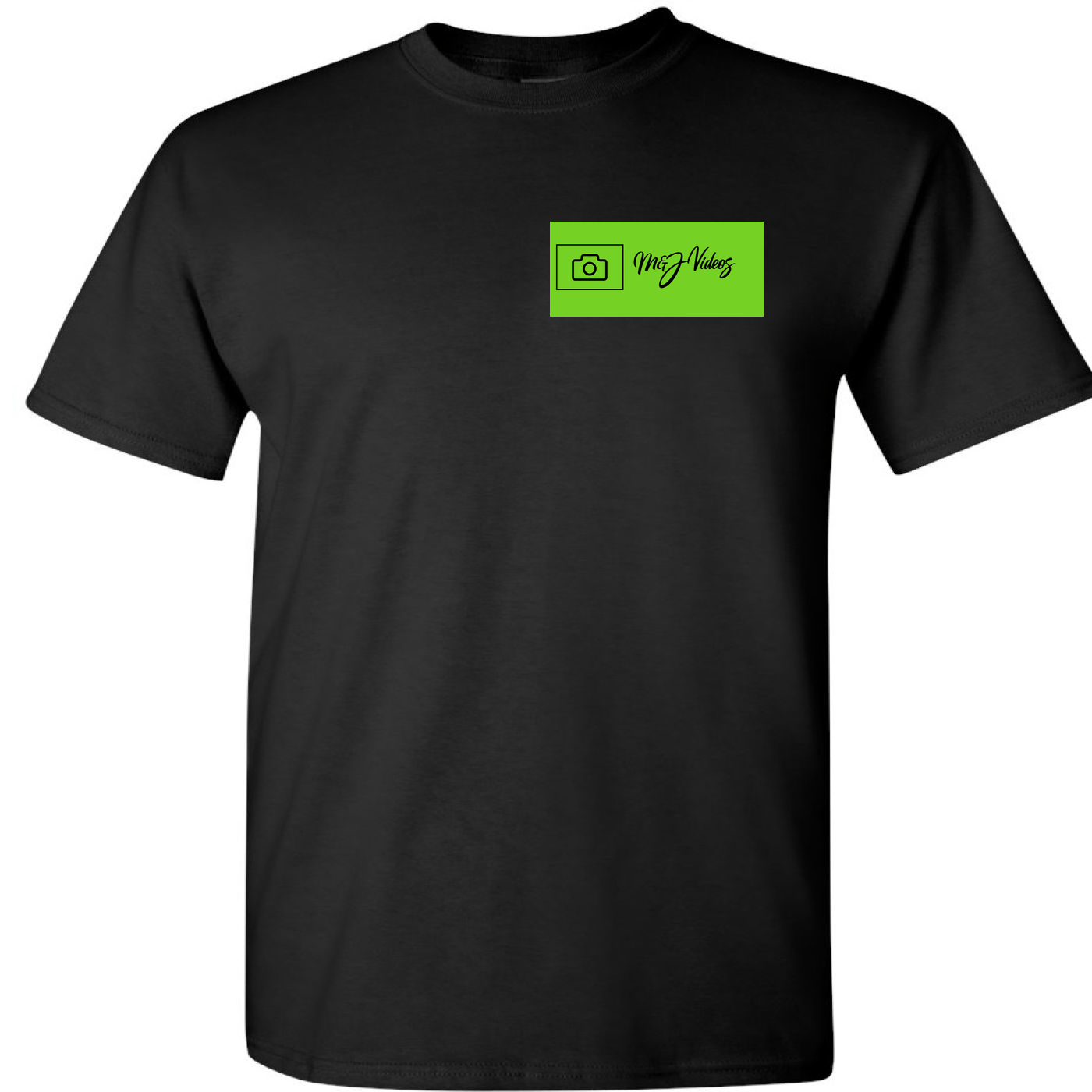 Comfy black t shirt with green logo