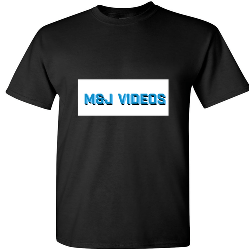 Comfy blue on black T-Shirt