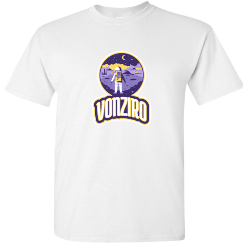 White Vonziro Logo Tee