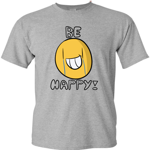 "Be Happy" Shirt (Sport Grey)