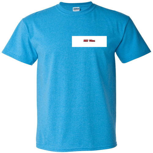 Comfy Blue T-Shirt with Red Logo